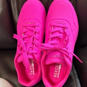 Neon Pink Sneakers